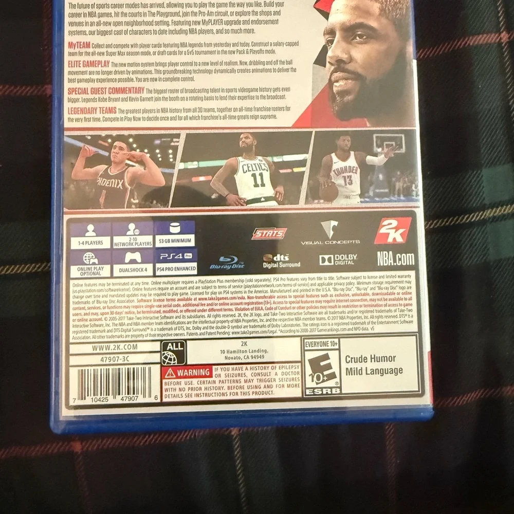 NBA 2K18 for PS4 - Blue Case Can bundle 3 games together for $14.